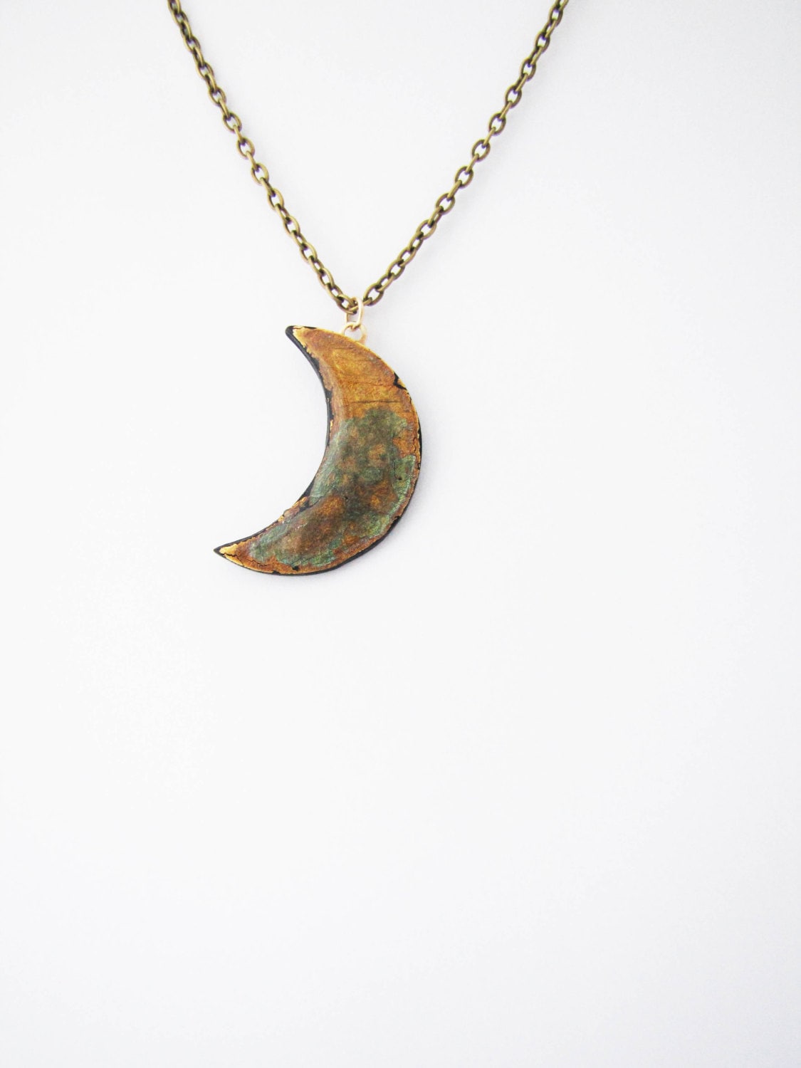 Crescent Moon Necklace. Minimalistic Necklace. Moon Necklace Cosmic