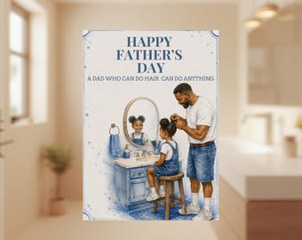 Father's Day Card, Printable Father’s Day Gift, Custom Card for Dad, Canva Digital Download, Cute DIY Gift for Husband