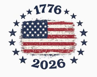 1776 / 2026 American Flag 250 Birthday