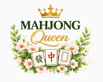 Mahjong Queen  (Wine Glass)