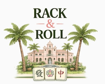 Mahjong - Rack and Roll  (Wine Glass)