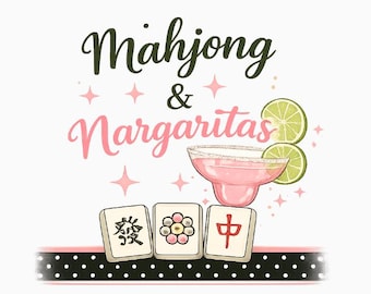 Mahjong and Margaritas  (Wine Glass)