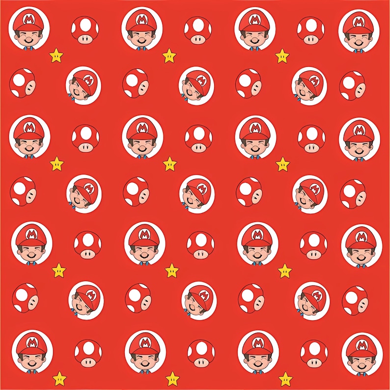 Super Mario Inspired Digital Paper Bundle: 20+ HD Game Patterns ...