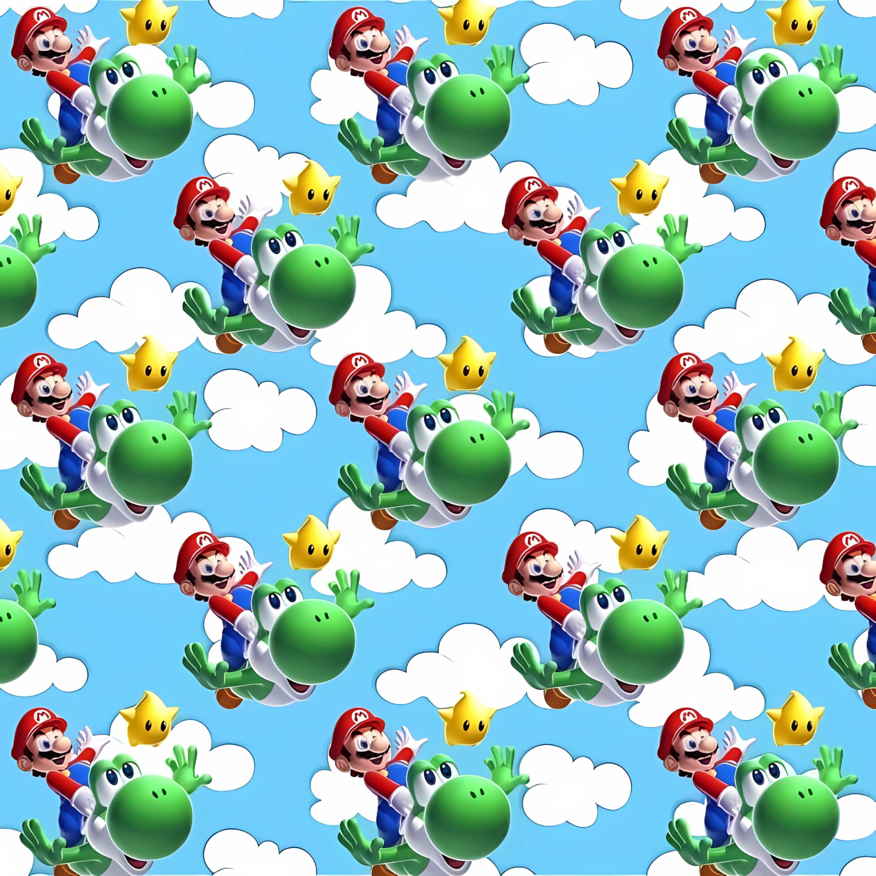 Super Mario Inspired Digital Paper Bundle: 20+ HD Game Patterns ...