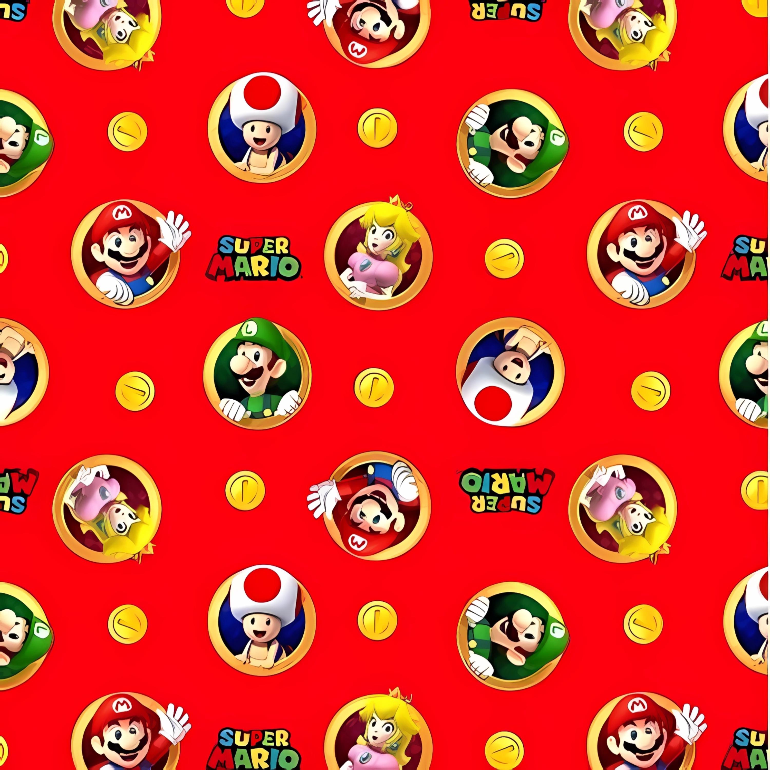 Super Mario Inspired Digital Paper Bundle: 20+ HD Game Patterns ...