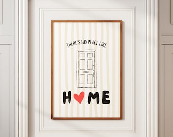 Inspirujący wydruk, Nie ma jak w domu, Nowoczesny plakat ścienny