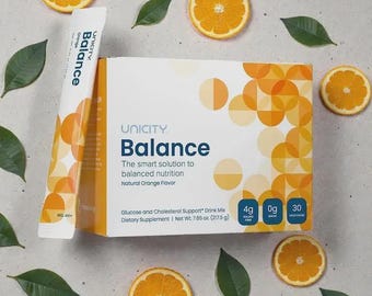 Uniity Balance Natürliche Orangen Getränke Mix | 30 Beutel | Gesunde Verdauung & Energie Unterstützung