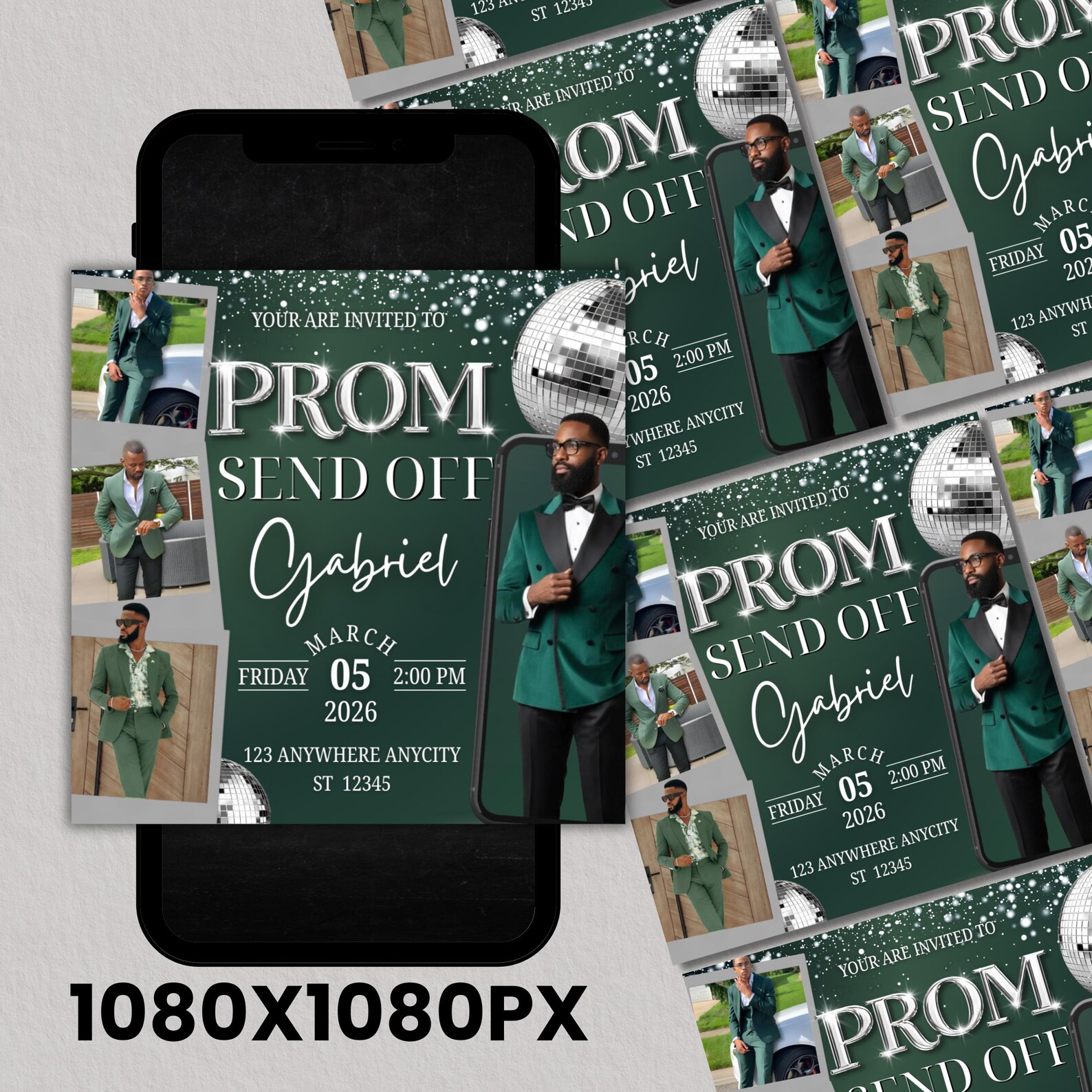 Instant Prom Design Prom Send off Flyer, DIY Prom Flyer, Prom Canva Template, Prom Send Off ...