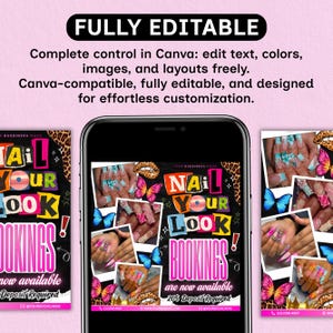 Nail Flyer DIY Nail Tech Flyer Nail Special Deal Flyer Nail Flyer Bookings Nail Tech Booking Flyer Nail Book Now DIY Nail Deal Booking Flyer