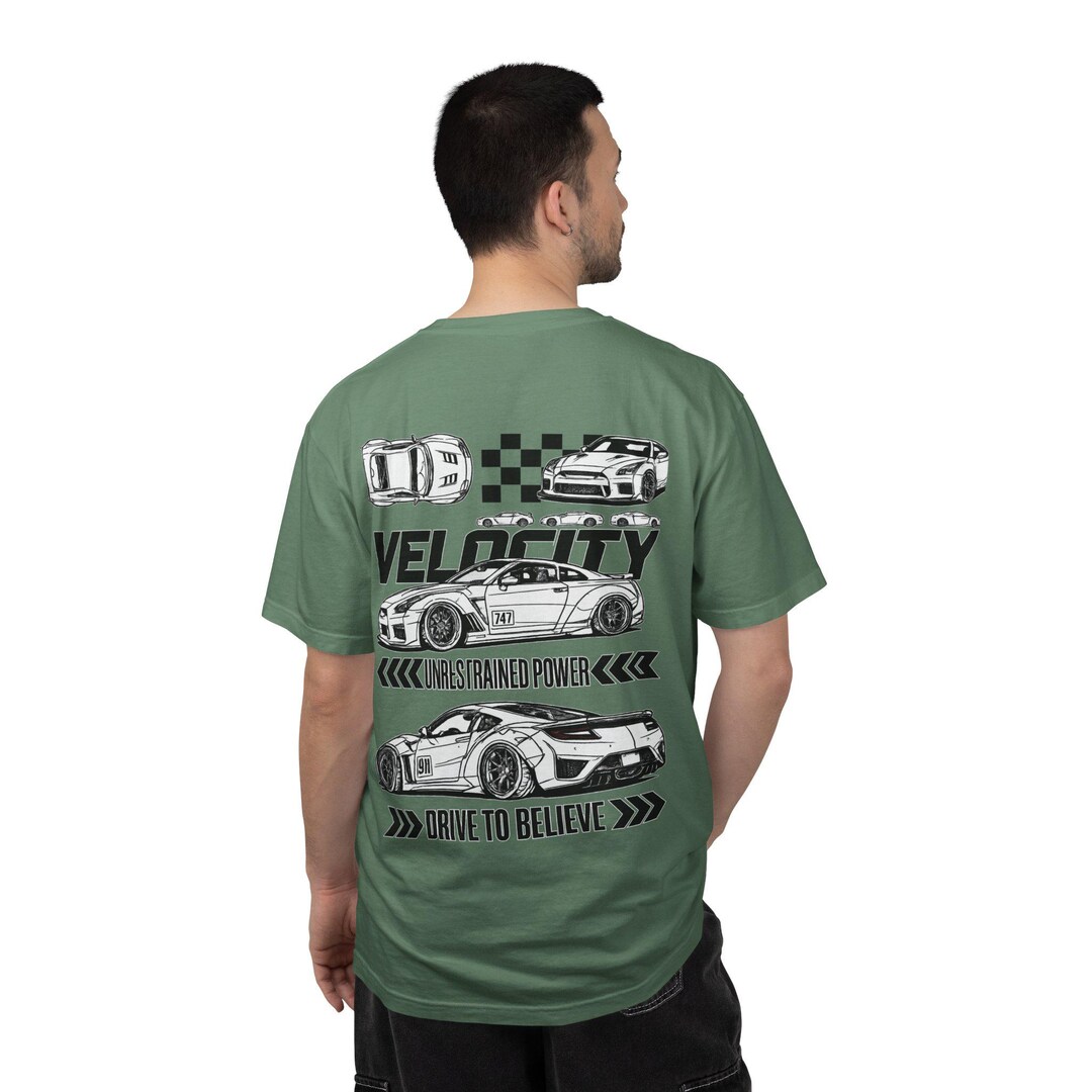 Velocity Sports Car T-shirt | JDM Street Racing Graphic Tee | Tuner Car ...