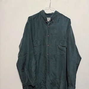 Camicia hawaiana vintage da uomo in seta, taglia XL, con