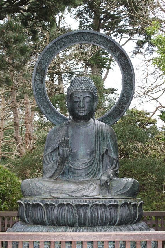 Buddha--matted and framed photograph