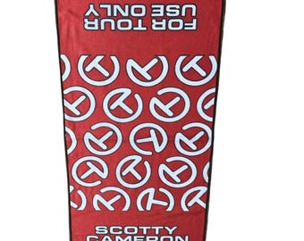 Scotty For Tour Use Only Custom Large Golf DOUBLE SIDED Towel 22" x 40"