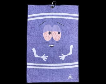 Towelie Purple Towel South Park Golf Towel Small 16" x 24"