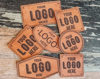 Custom Business Genuine Leather Patches | Company Logo Patch | Your Biz Logo | Leather Patch | Custom Logo Patches | Bulk Logo | MADE IN USA