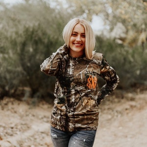 Monogrammed Real Tree | Camo Shirt | Long Sleeve Pocket Tee | Camoflauge Real Tree | Personalized Gift Idea | Hunting Gear | Hunter Apparel