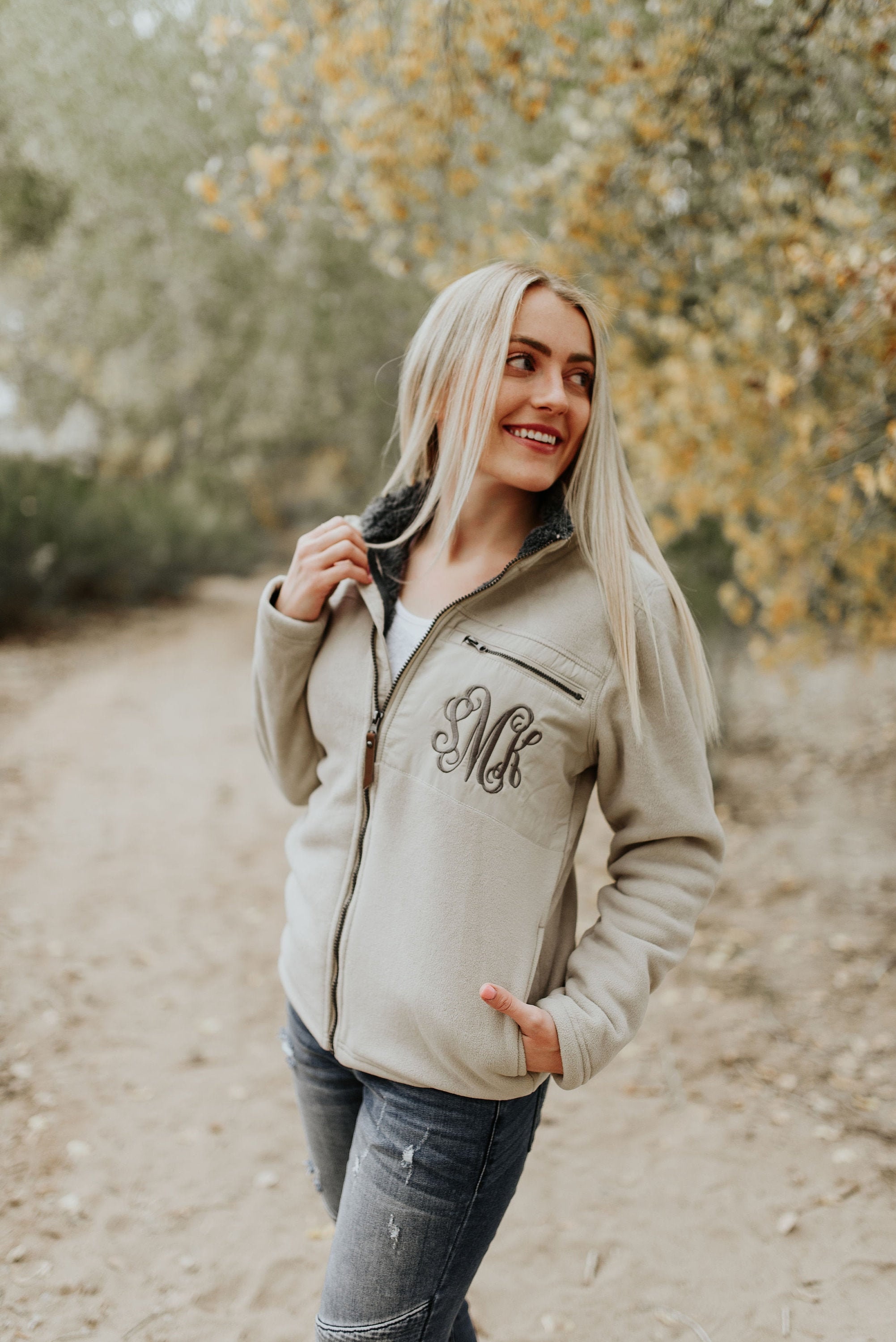 Marleylilly Monogrammed Heathered Pullover Tunic