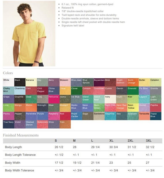 Comfort Colors Wildflower | Short Sleeve Pocket T-shirt