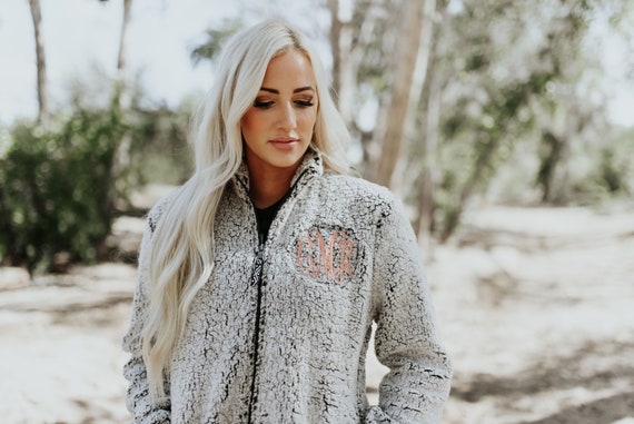 Monogrammed Full Zip Jacket Monogrammed Fleece Jacket 