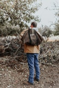 Log Carrier | Mens Gift |  Personalized Firewood Log Carrier | Bag Fathers Day | Groom - Groomsmen | Wedding Shower | Monogrammed Gift