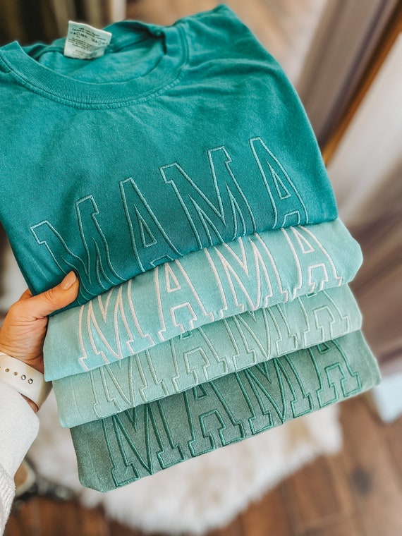 Comfort Colors College Block MAMA short sleeve tee | Vintage T-Shirt | Unisex Vintage Pigment Dyed | Mothers Day | Oversized Tee | Mom