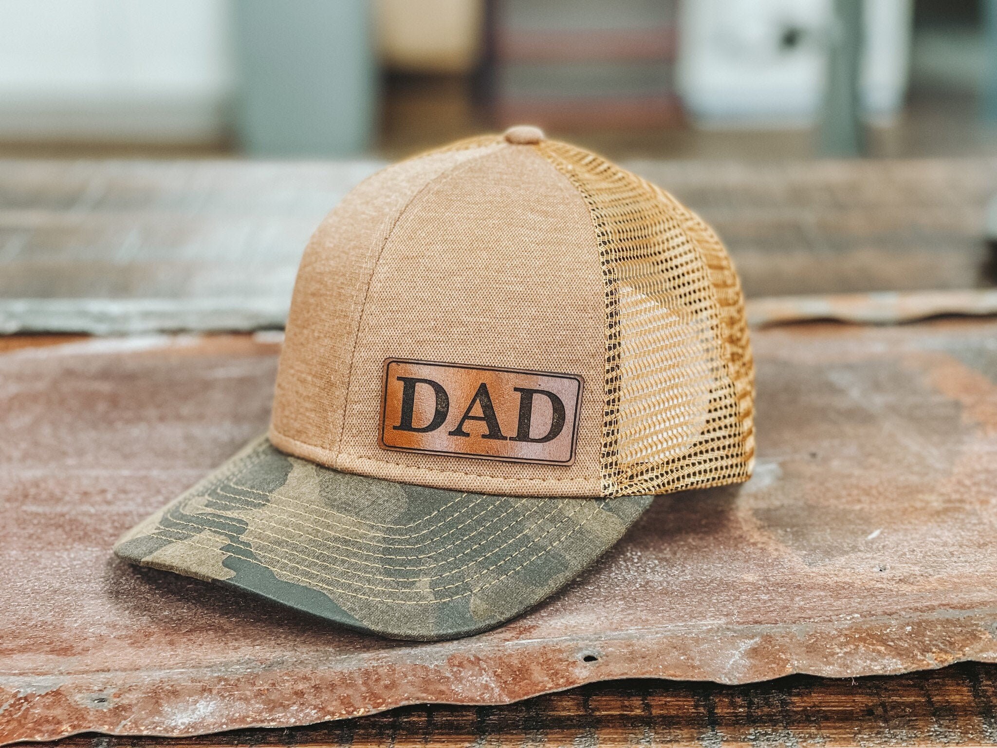 Dad Leather Patch Hats Logo Hat Leather Patch Hat Laser Etsy