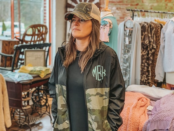 Lightweight camo store rain jacket