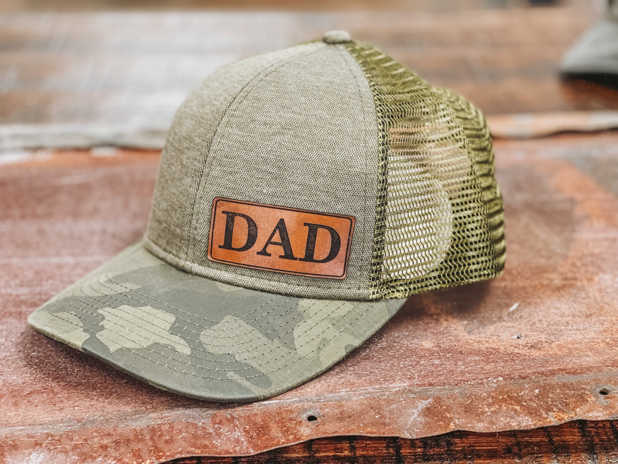 Dad Leather Patch Hats Logo Hat Leather Patch Hat Laser Etsy