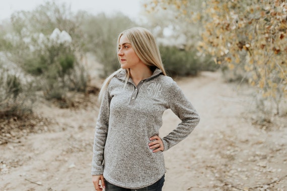 Charles River Tunic Pullover With Buttons Heathered Fleece - Etsy