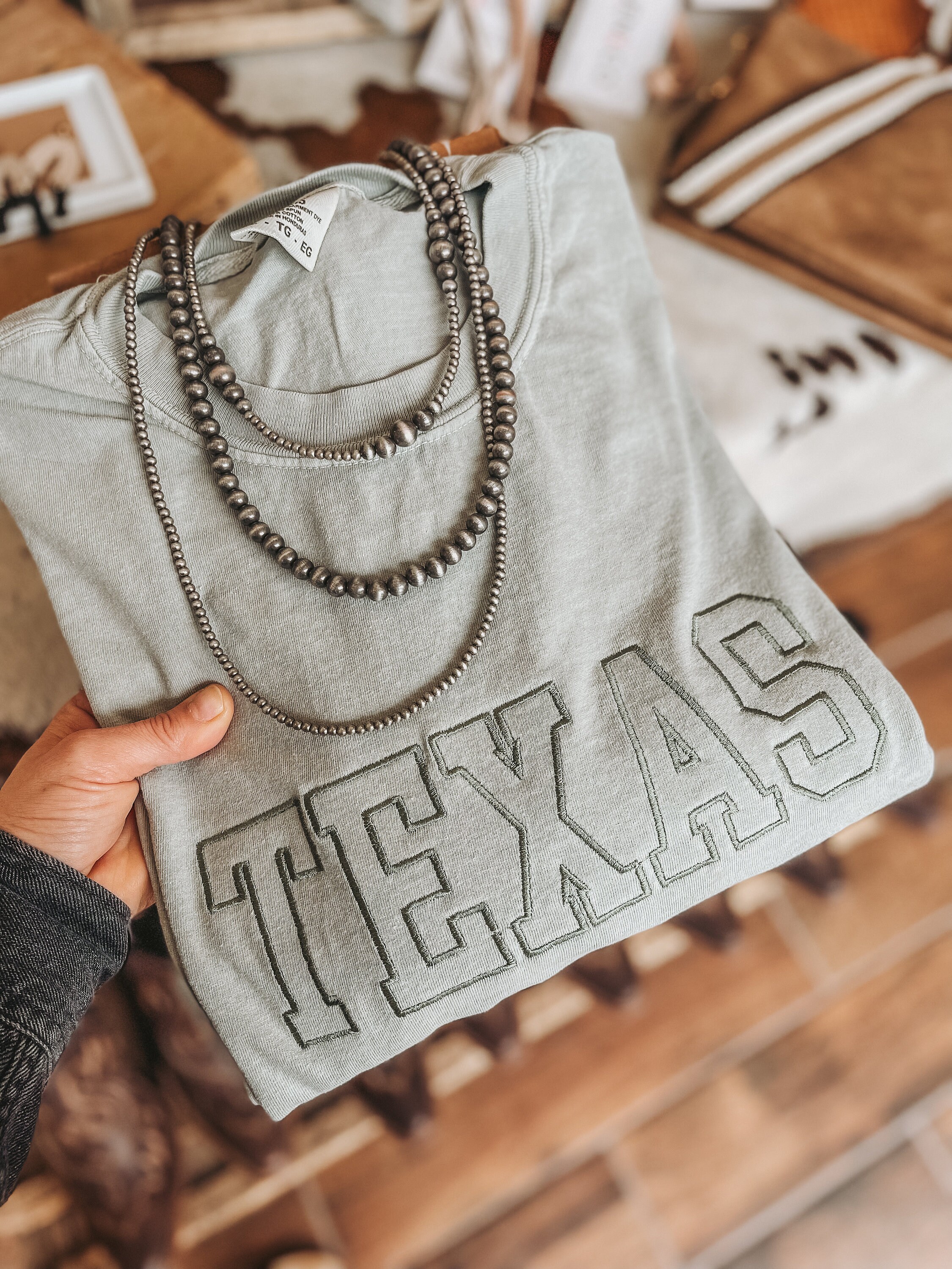 Texas Comfort Colors College Block Short Sleeve Tee