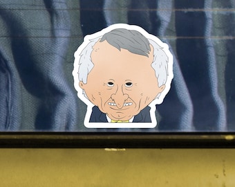 Adesivo per paraurti auto "Mr. Boss Car Window Peeker - Smiling Friends"