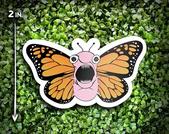 Jason Mr. Boss Son Smiling Friends Laptop Decal - Creepy Butterfly Jump Scare Adult Swim