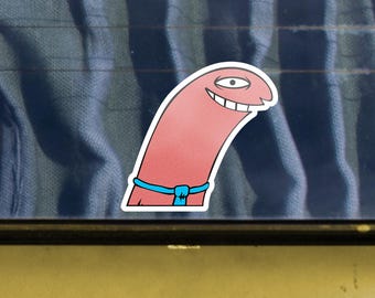 Adesivo per paraurti auto Allan Car Window Peeker - Smiling Friends