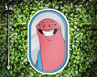 Adesivo per laptop Allan Smiling Friends - Creepy Alan Smile Adult Swim