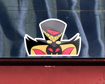Adesivo per paraurti auto "Sir Pentious Car Window Peeker" - Hazbin Hotel