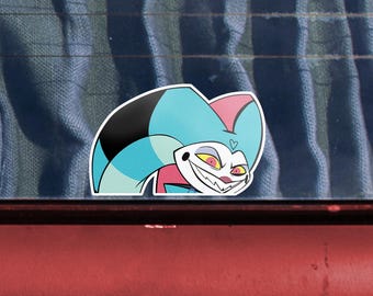 Fizzarolli Car Window Peeker - Adesivo per paraurti Helluva Boss