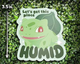Shiny Bulbasaur Pokopia Sticker – Let's Get This Place Humid