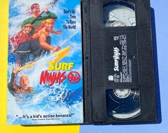 Surf Ninjas VHS Tape (1993) - Rob Schneider, Leslie Nielsen