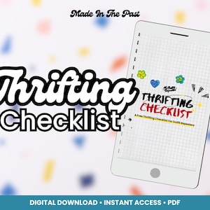 Digital Thrifting Checklist for Outfit Repeaters | Instant Download (PNG file)