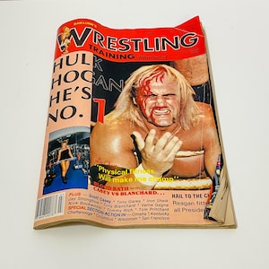 Vintage Wrestling Training Illustrated Magazine July 1984 Hulk Hogan, Warped/Poor Condition