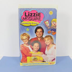 Vintage Lizzie McGuire Growing Up Lizzie VHS Tape, Vol 2 with 4 Episodes, Disney Clamshell Case, Hilary Duff