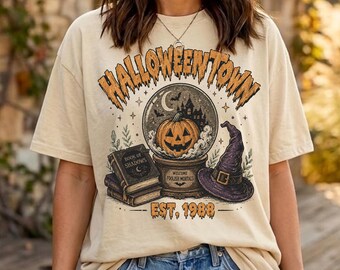 Vintage Halloweentown Shirt, Spooky Book Of Shadows Sweatshirt, Welcome Foolish Mortals Hoodie, Retro Halloween Pumpkin Shirt