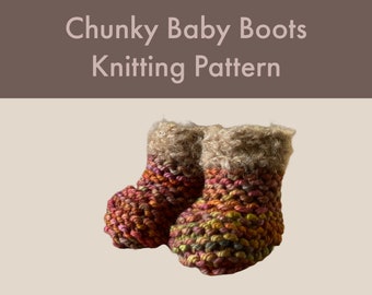 knitting pattern for no pick up stitches chunky baby boots