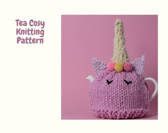 knitting pattern for super chunky unicorn tea cosy