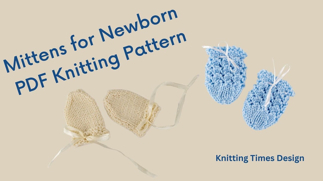 Baby Mittens Knitting Pattern - PDF Instant Download - Etsy