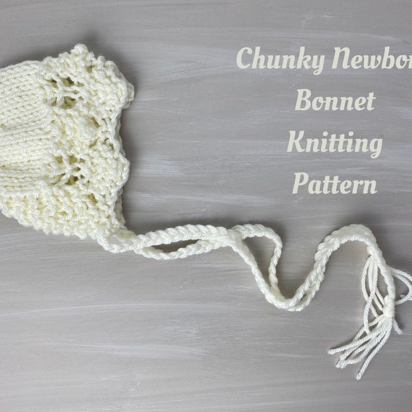 chunky newborn bonnet knitting pattern