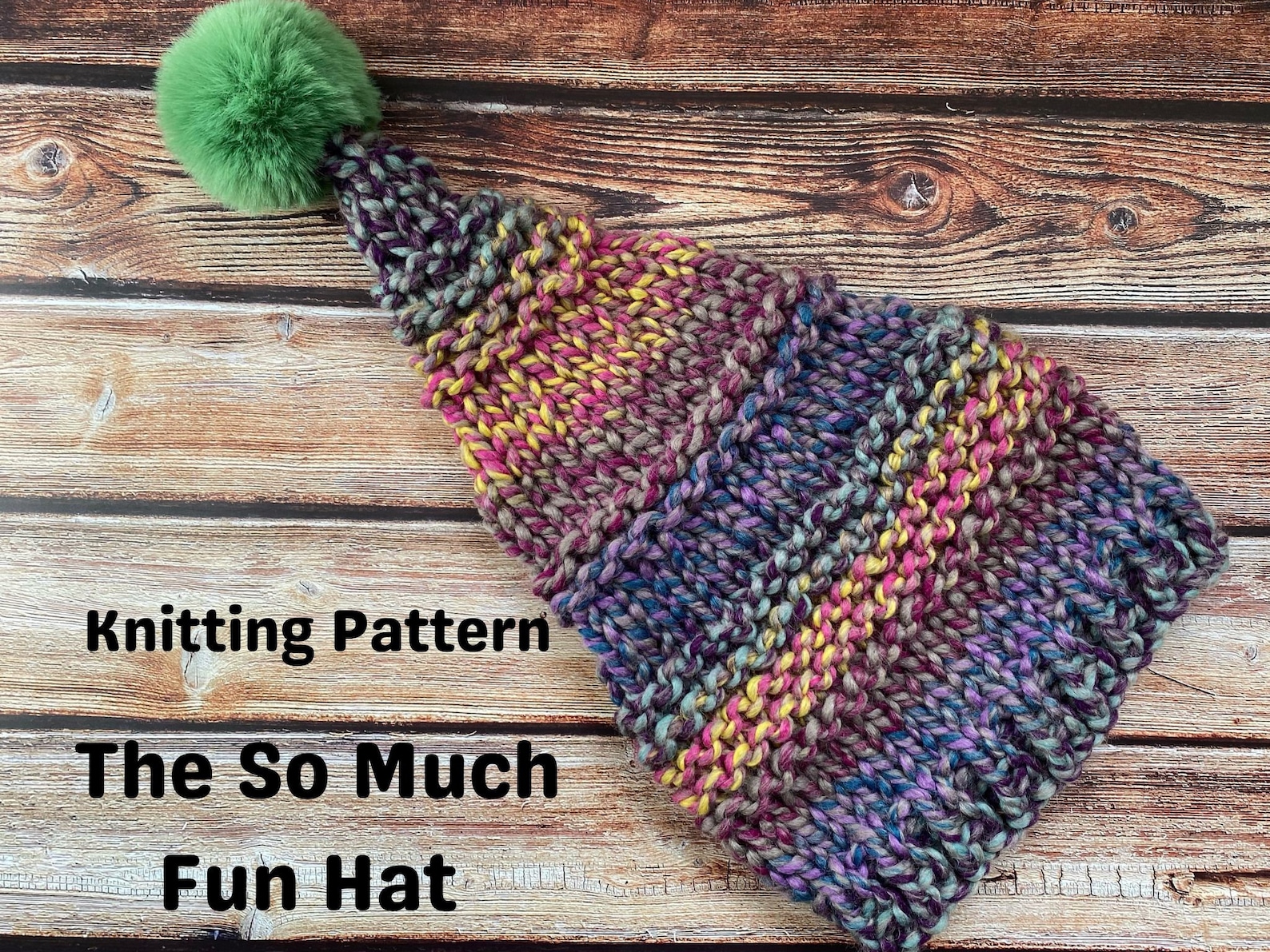 Knitting Fun The so Much Fun Hat Knitting Pattern Instant Download Adult Pixie Hat ...