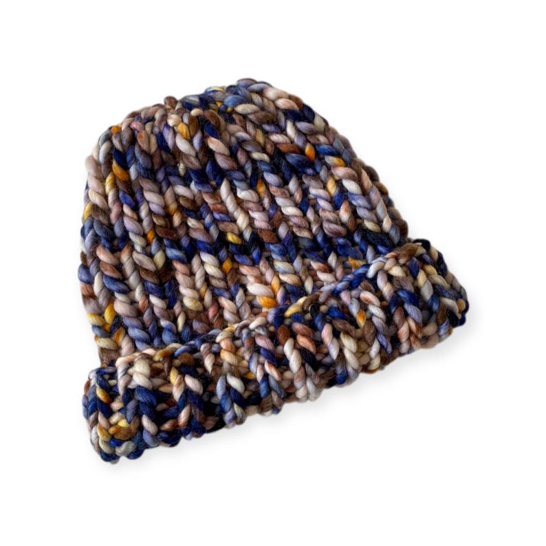 Knitting Pattern for Easy Super Chunky Ribbed Beanie Hat, PDF Instant ...