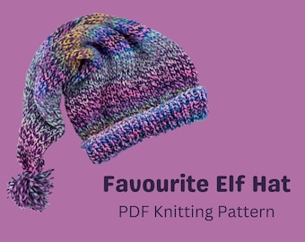 favourite elf hat knitting pattern - child and adult size