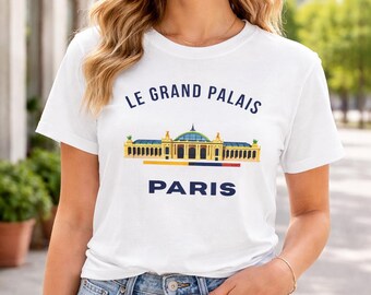 Le Grand Palais Paris T-Shirt | Bauhaus Geometric Travel Graphic Top